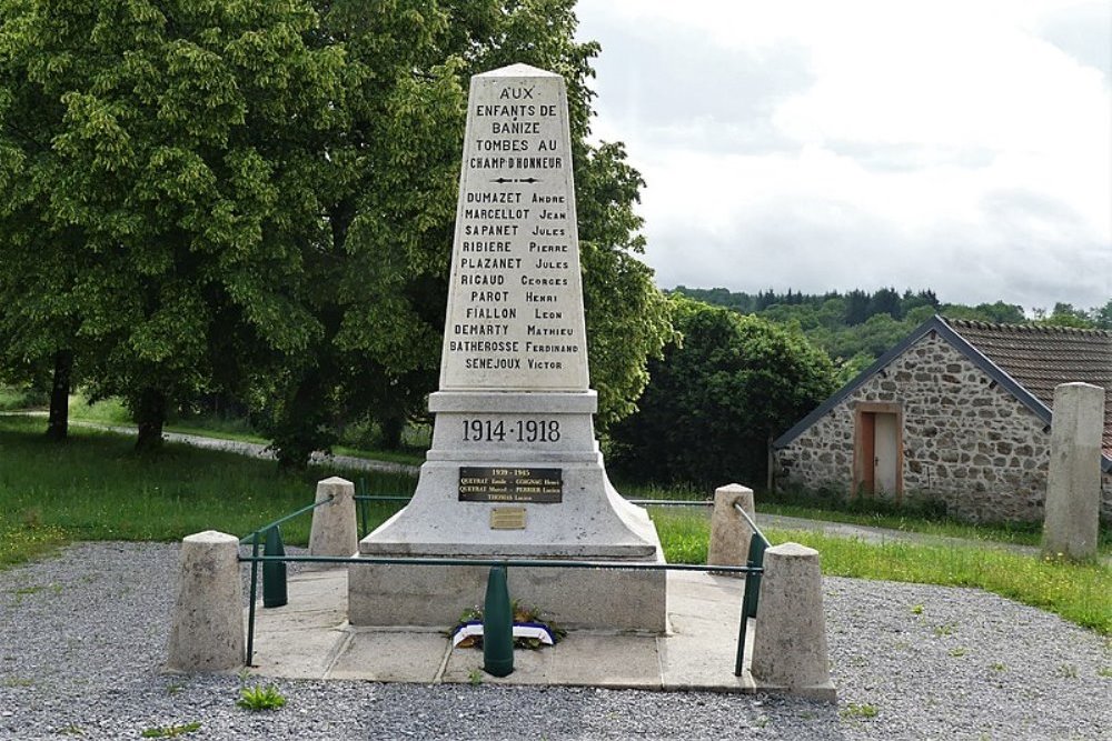 Oorlogsmonument Banize