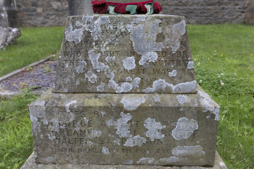 Oorlogsmonument Cautley en Dowbiggin #2