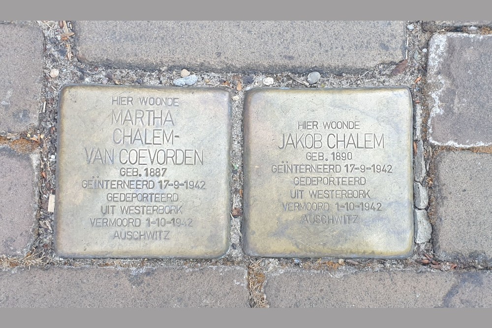 Stolperstein Ambonplein 48-68 (voorheen 26)