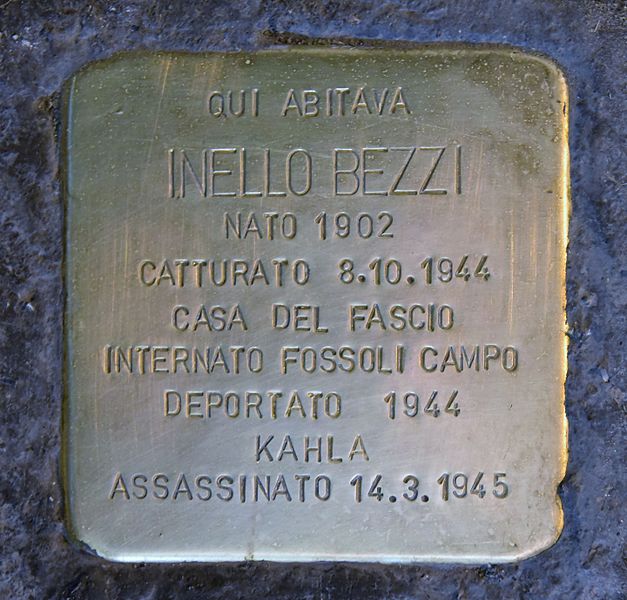 Stolperstein Via Monti 9