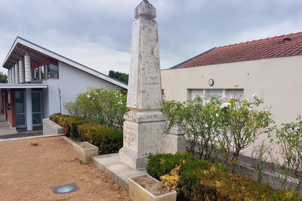 Monument Eerste Wereldoorlog Chalain-le-Comtal #2