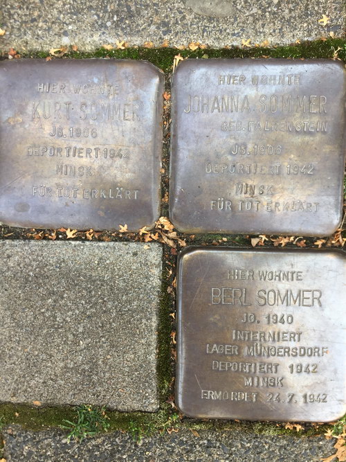 Stolpersteine Fridolinstrae 29 #1