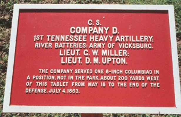 Positie-aanduiding 1st Tennessee Heavy Artillery, Company A, B en D (Confederates) #3