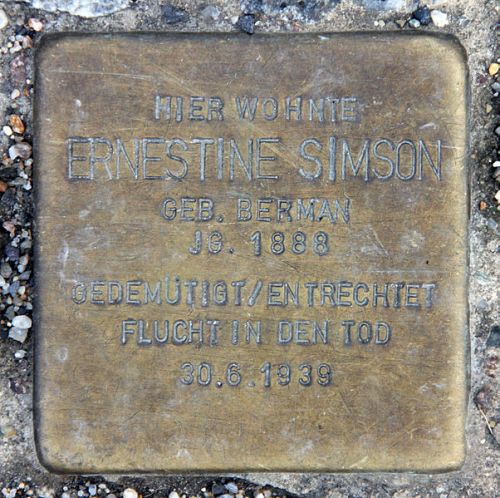 Stolpersteine Lessingstraße 8 #3