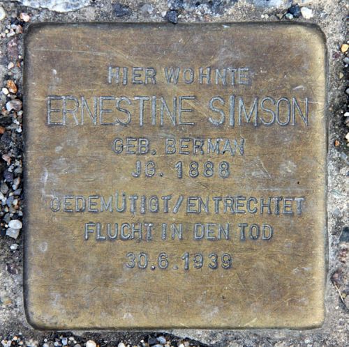 Stolpersteine Lessingstrae 8 #3