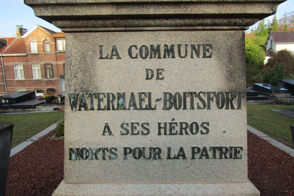 Oorlogsmonument Begraafplaats Watermaal-Bosvoorde #2