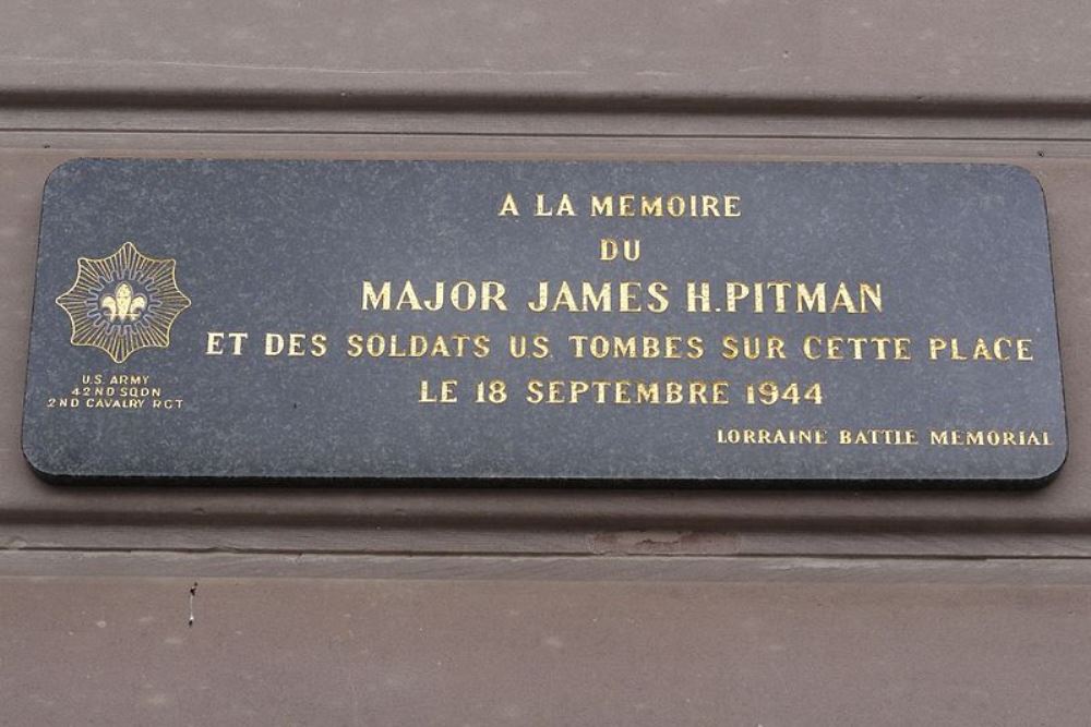 Gedenkteken Major James H. Pitman #1