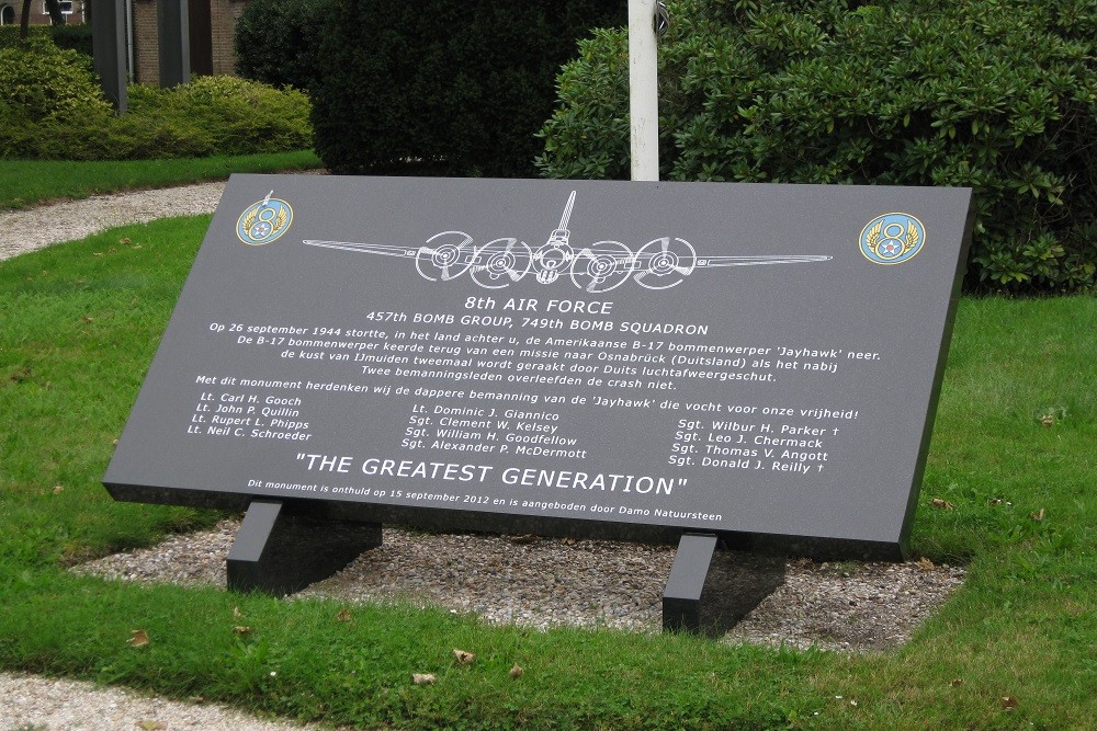 Memorial Crash B-17 Bomber 'Jayhawk' #2