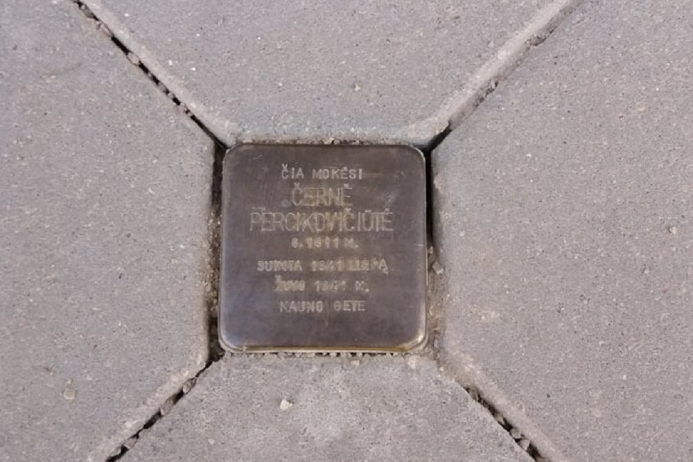 Stolperstein Miko gatvė 1