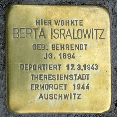 Stumbling Stones Cuxhavener Straße 15