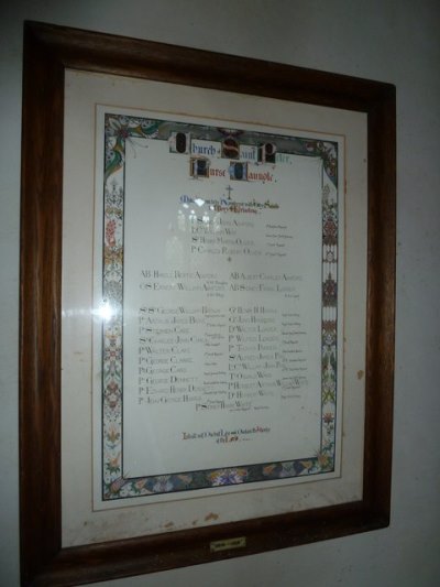 Roll of Honour St. Peter Church