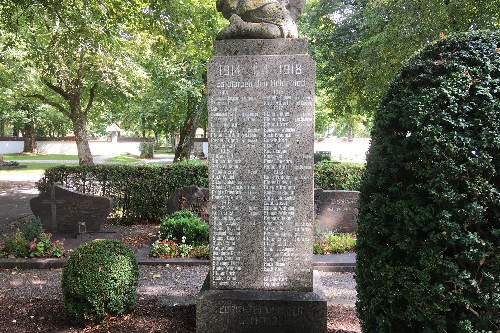 Monument To The Fallen In World War I And World War II Winterlingen #3