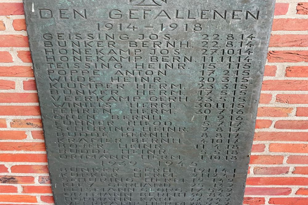 Monument Gevallenen Schuttersvereniging Ahlde #3