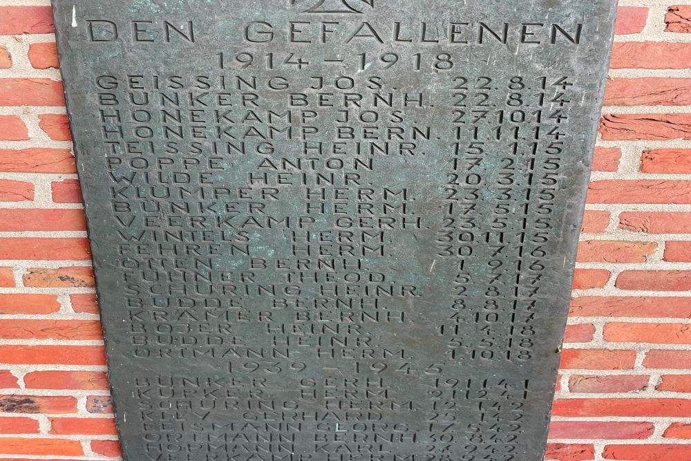 Monument Gevallenen Schuttersvereniging Ahlde #3