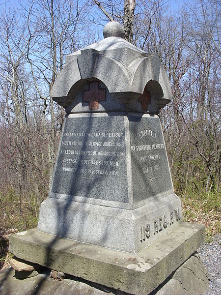 Monument 119th Pennsylvania Infantry