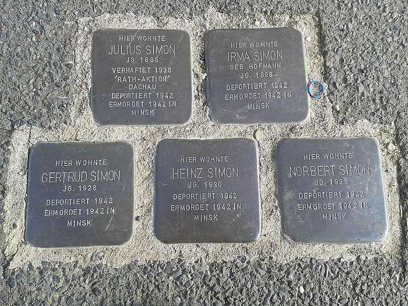 Stolpersteine Hauptstraße 128