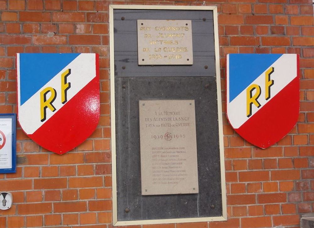 Gedenkteken Spoorwegmedewerkers Gare de Jeumont