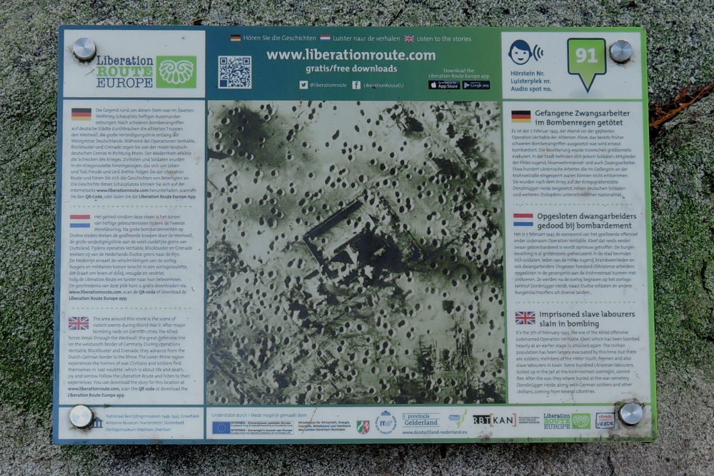 Liberation Route Marker 091: Imprisoned slave labourers killed during bombing #2