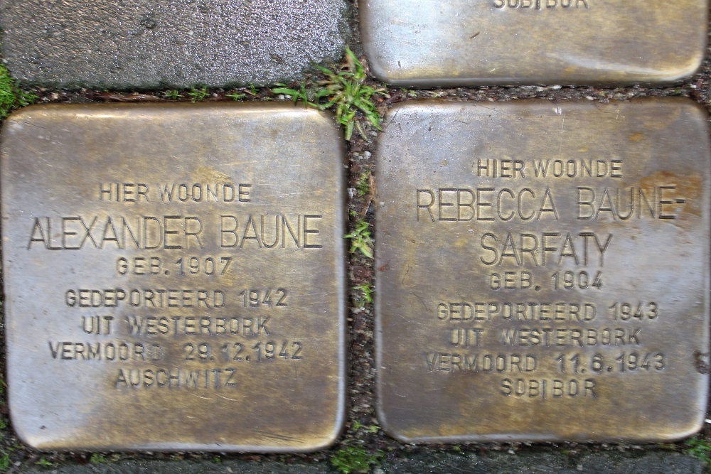 Stolpersteine Emmastraat 38 #3