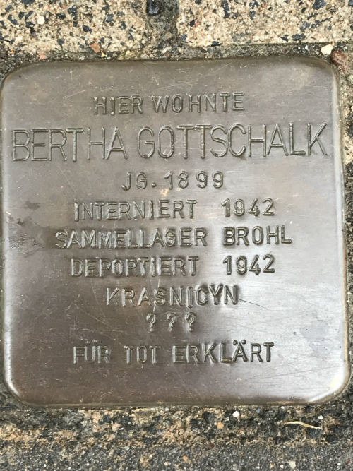 Stolpersteine Kreuzstrae 89 #3