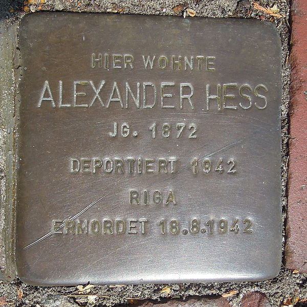 Stolperstein Hafenstrae 5