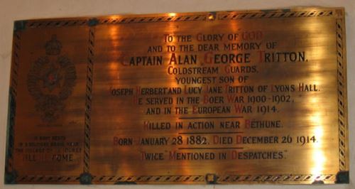 Memorial Captain Alan George Tritton #1