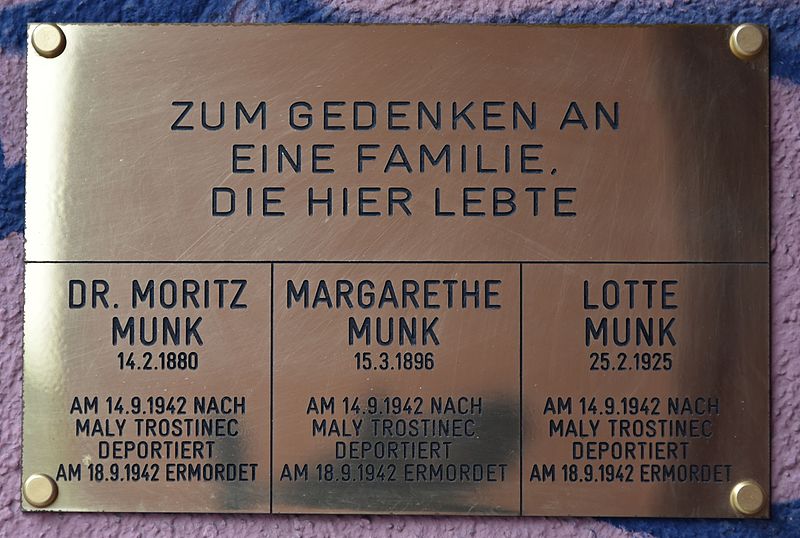 Gedenkplaquette Winckelmannstrae 6