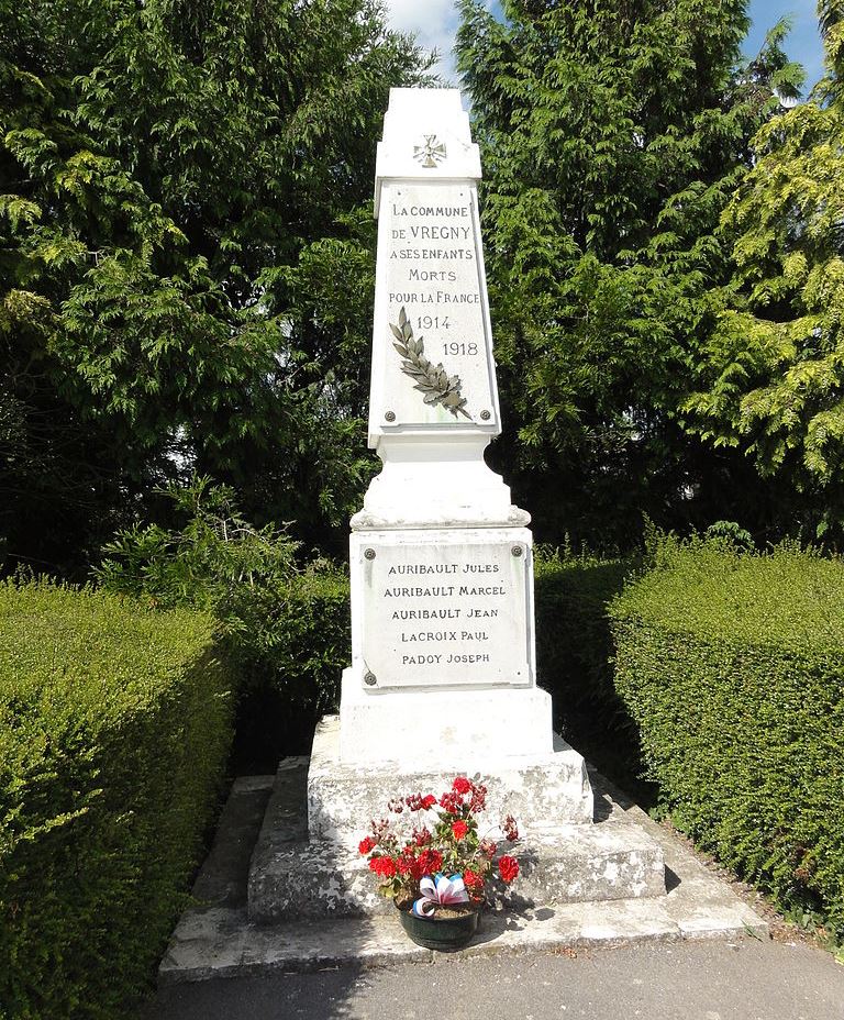 Monument Eerste Wereldoorlog Vregny #1