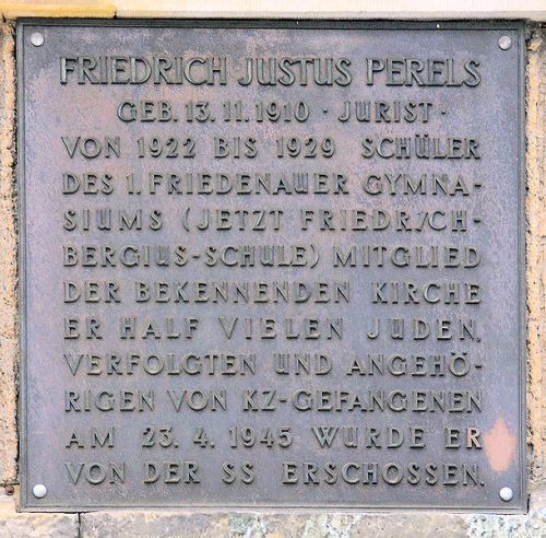 Memorial Friedrich Justus Perels #1