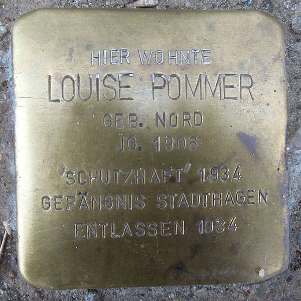 Stolpersteine Nordstraße 3 #2