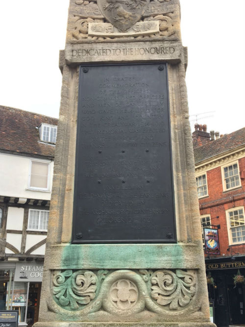 Oorlogsmonument Canterbury #4