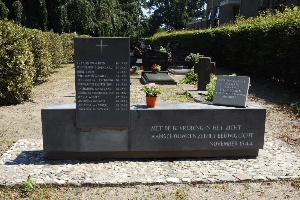 Oorlogsmonument Begraafplaats Den Hout