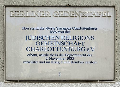 Gedenkteken Synagoge Charlottenburg #1