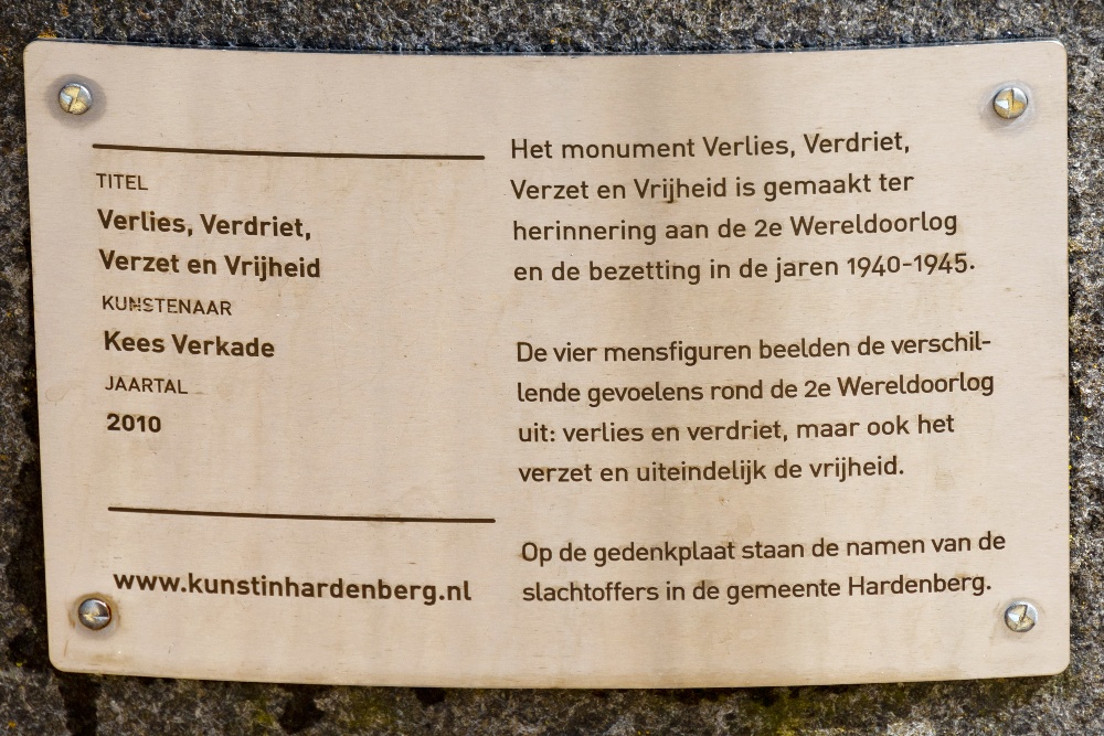 Monument Verlies, Verdriet, Verzet en Vrijheid Hardenberg #1
