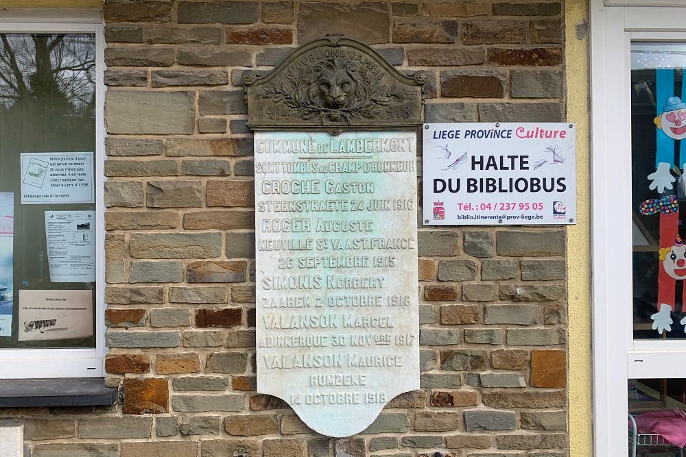 Memorials Lambermont #3