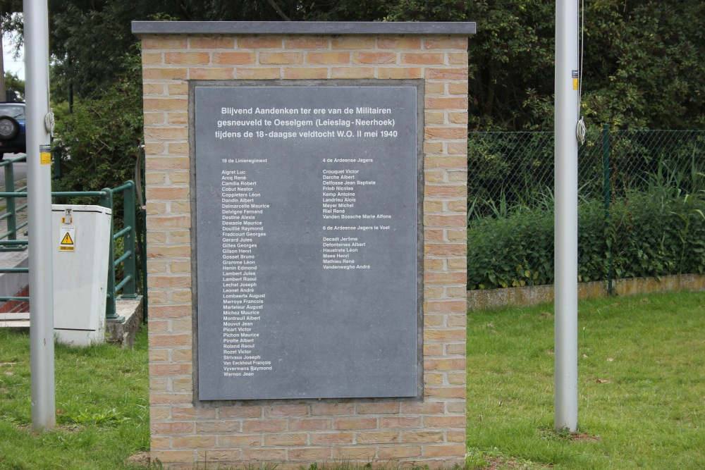 Oorlogsmonument Slag om de Leie Oeselgem	 #2