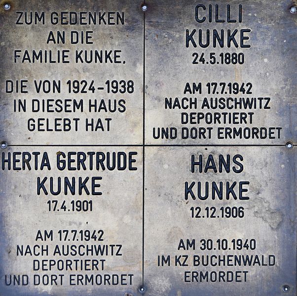 Remembrance Stones Kroissberggasse 8 #1