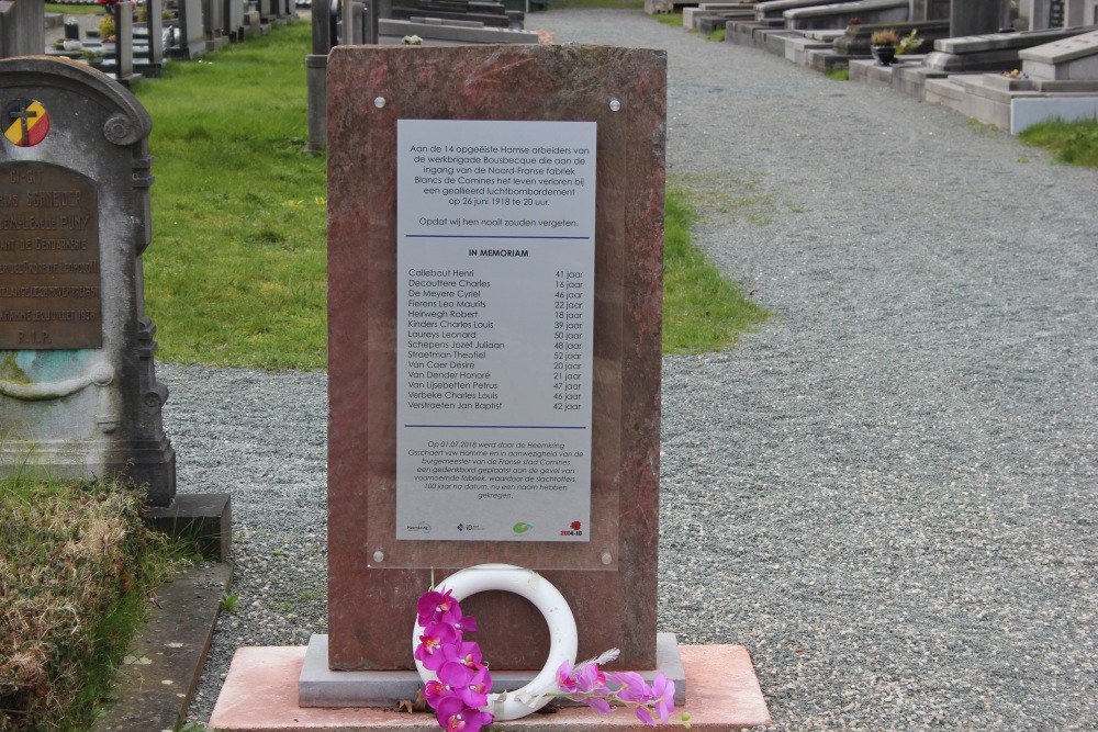 Monument Omgekomen Gedeporteerden Hamme #2