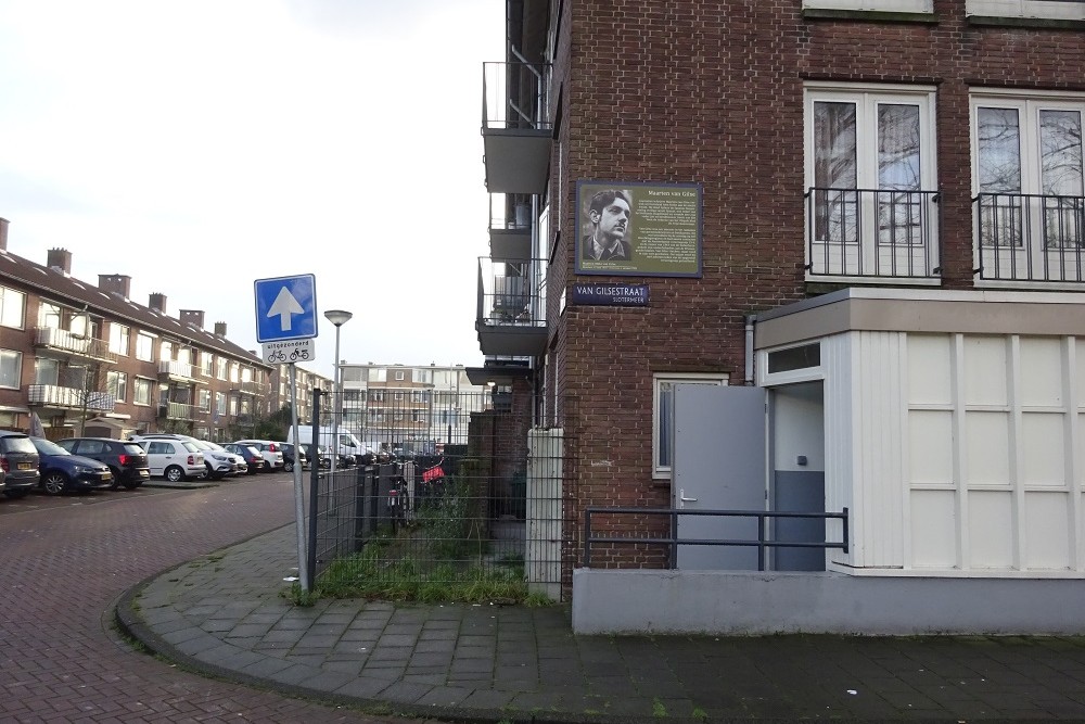 Herdenkingsborden Slotermeer Van Gilsestraat #3