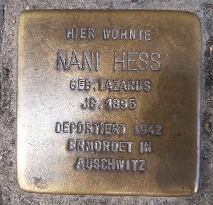 Stolpersteine Zuckerbergstrae 20 #2