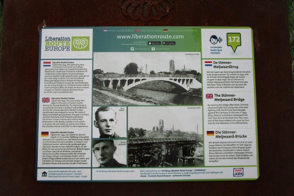 Liberation Route Marker 172: Stönner-Meijwaardbrug #1