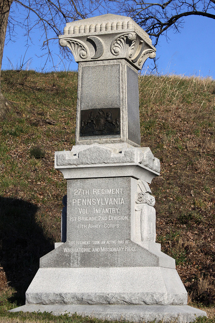 Monument 27th Pennsylvania Volunteers Infantry Regiment
