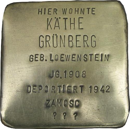 Stolpersteine Rathausstrae 23 #2