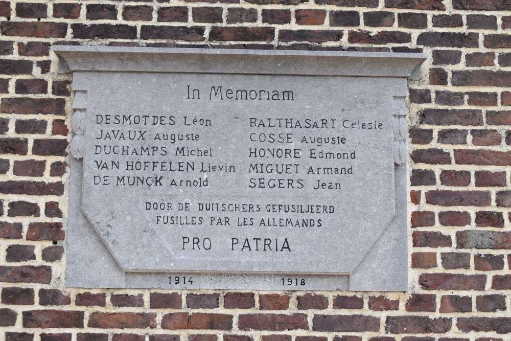 Memorial Executed Victims First World War Hasselt #1