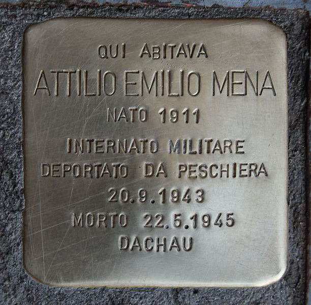 Stolperstein Via Cavour 16 #1