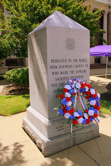 War Memorial Haywood County