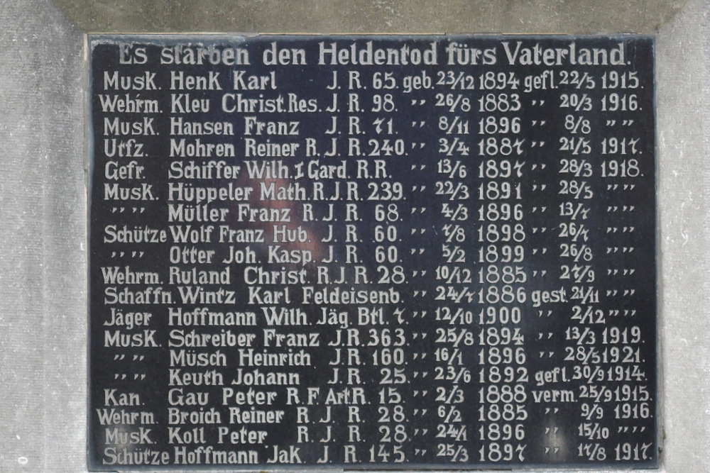 War Memorial Paffendorf #5