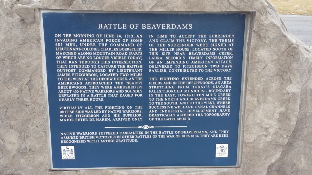 Memorial Battle of Beaver Dams #2