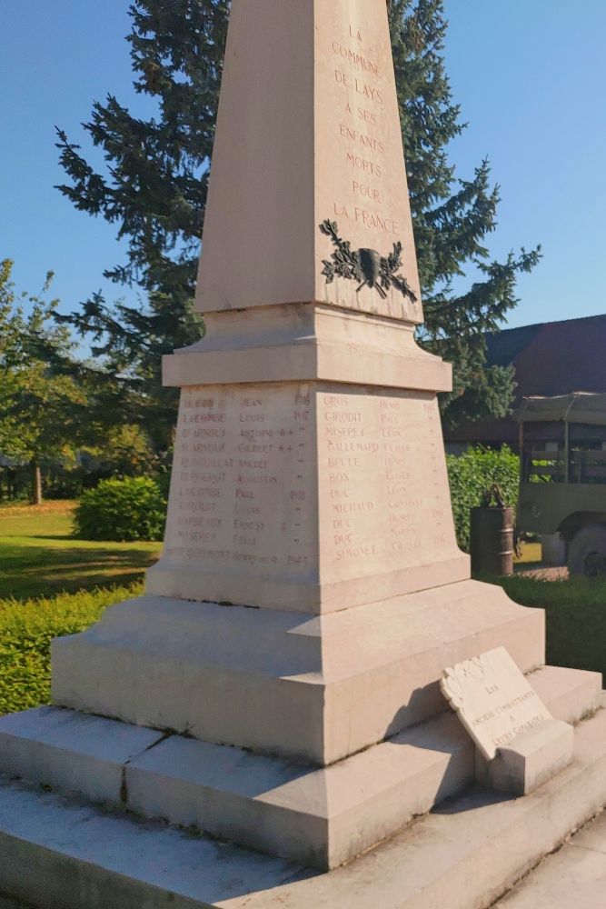 War Memorial Lays-sur-le-Doubs #2