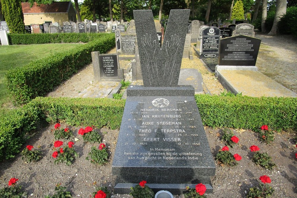 Dutch Indies Monument General Cemetery Harlingen #1